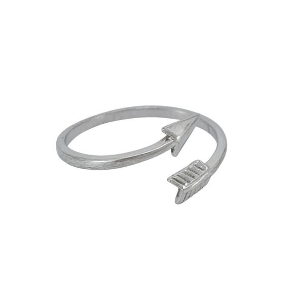 Arrow Wrap Ring | Vintage Sterling Silver 925 | Size 7.5 - Picture 4 of 9